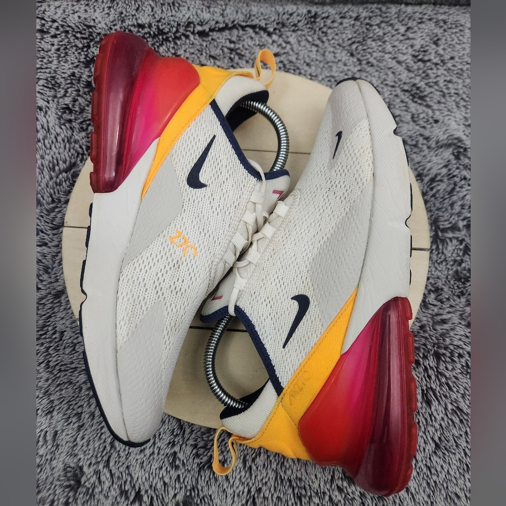 Nike Air Max 270 'Sorbet' White/Laser Fuchsia Shoes Women’s Size 9 - Picture 6 of 9